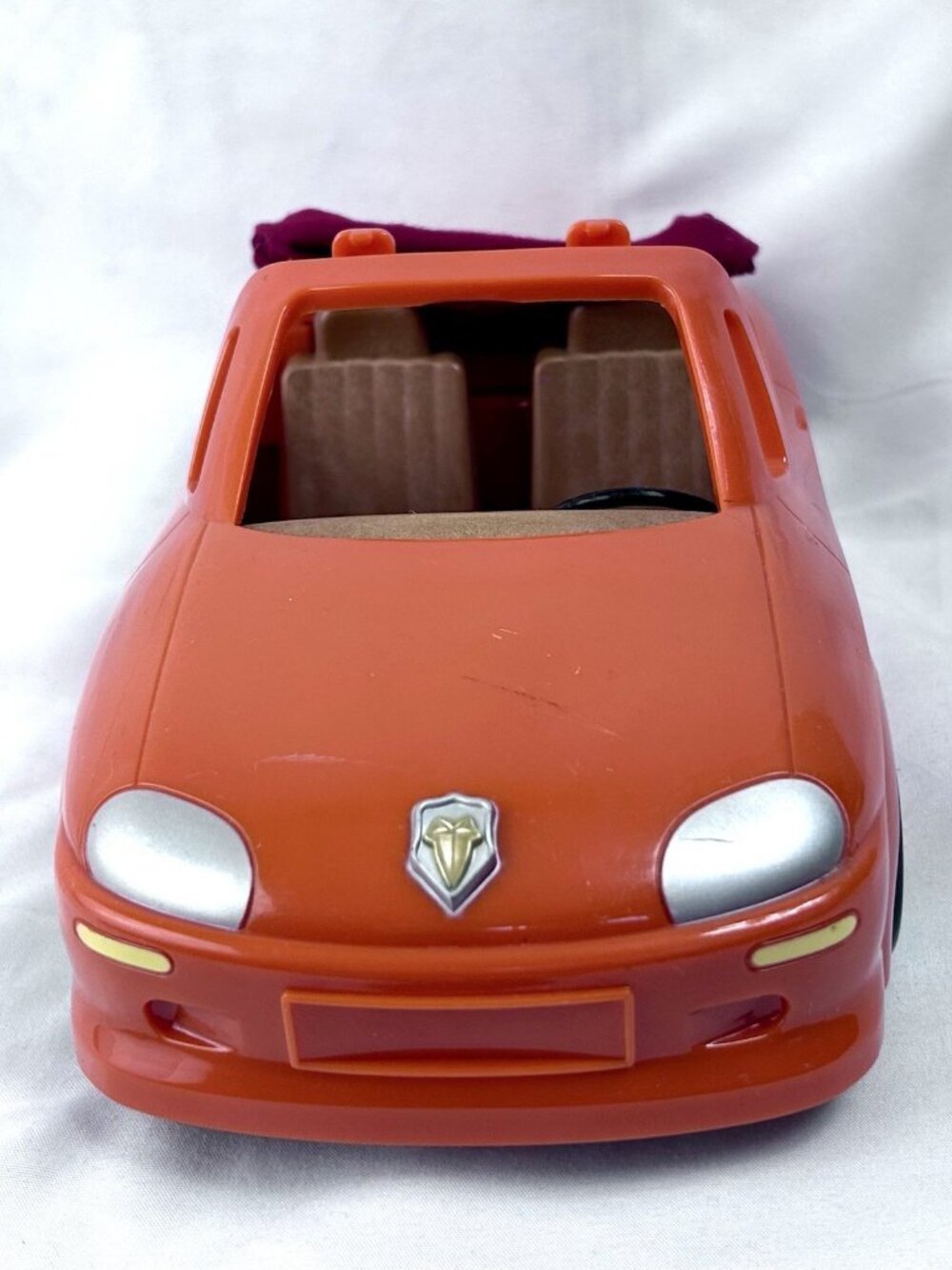 Toy Sports Car Orange Two-Seater Convertible for Calico Critters - Picture 6 of 12
